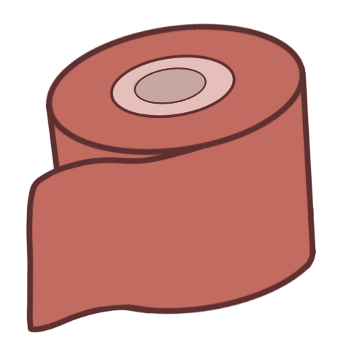 a roll of red KT Tape